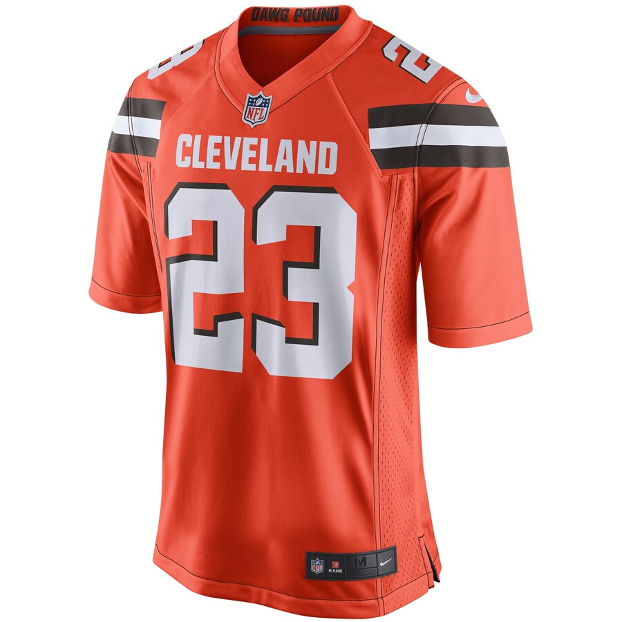 Cleveland Browns Joe Haden Game Orange Football Jersey product image