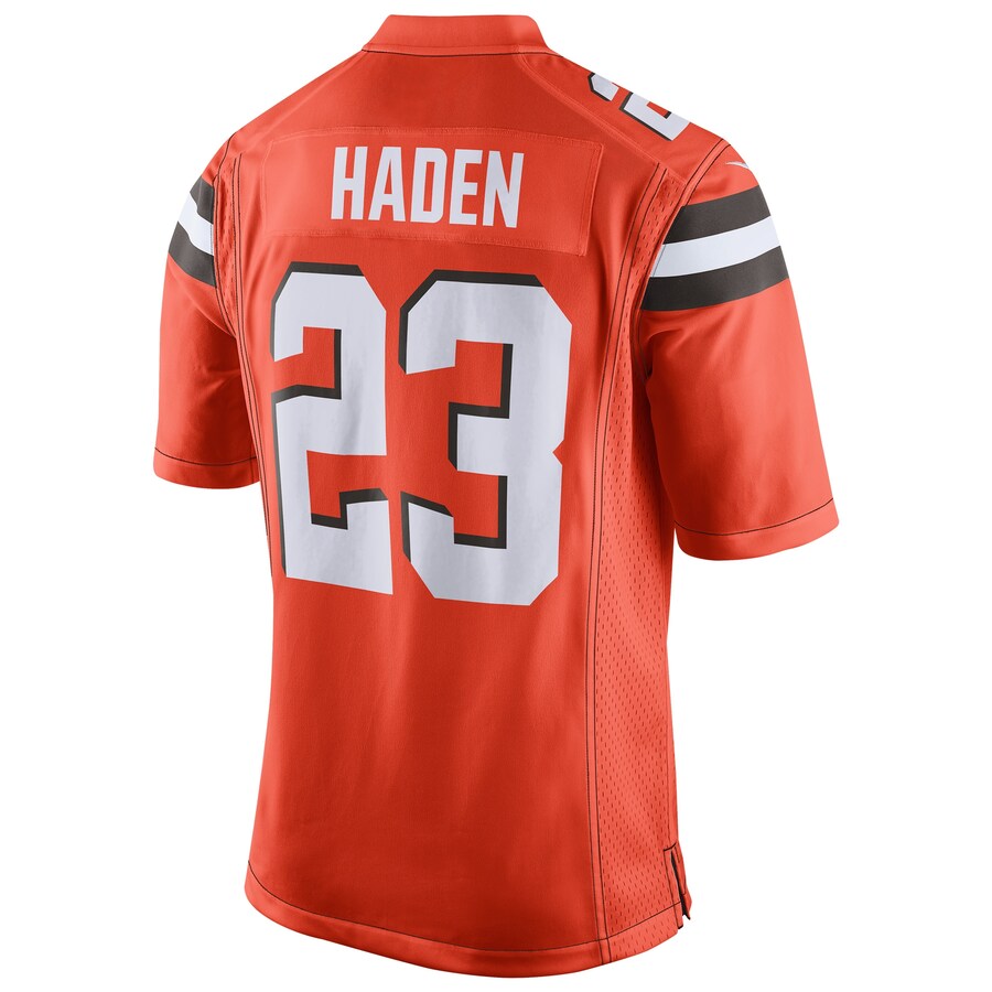 Cleveland Browns Joe Haden Game Orange Football Jersey product image