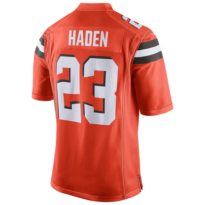 Cleveland Browns Joe Haden Game Orange Football Jersey product image