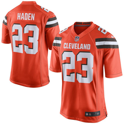 Cleveland Browns Joe Haden Game Orange Football Jersey product image