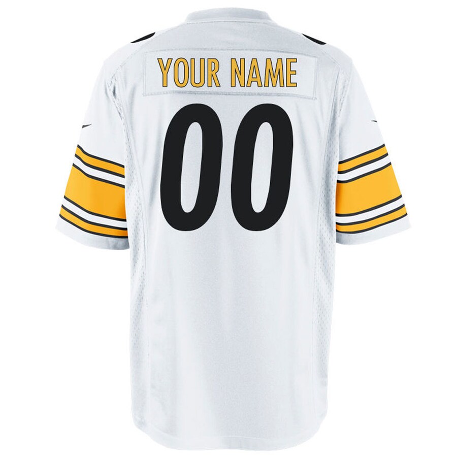 Pittsburgh Steelers Customized Game White Football Jersey product image