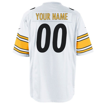 Pittsburgh Steelers Customized Game White Football Jersey product image