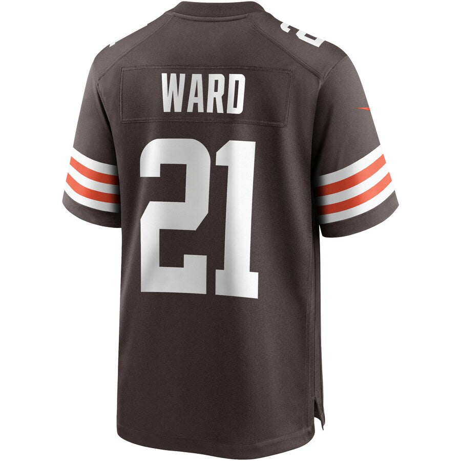 Cleveland Browns Denzel Ward Brown Game Brown Football Jersey product image