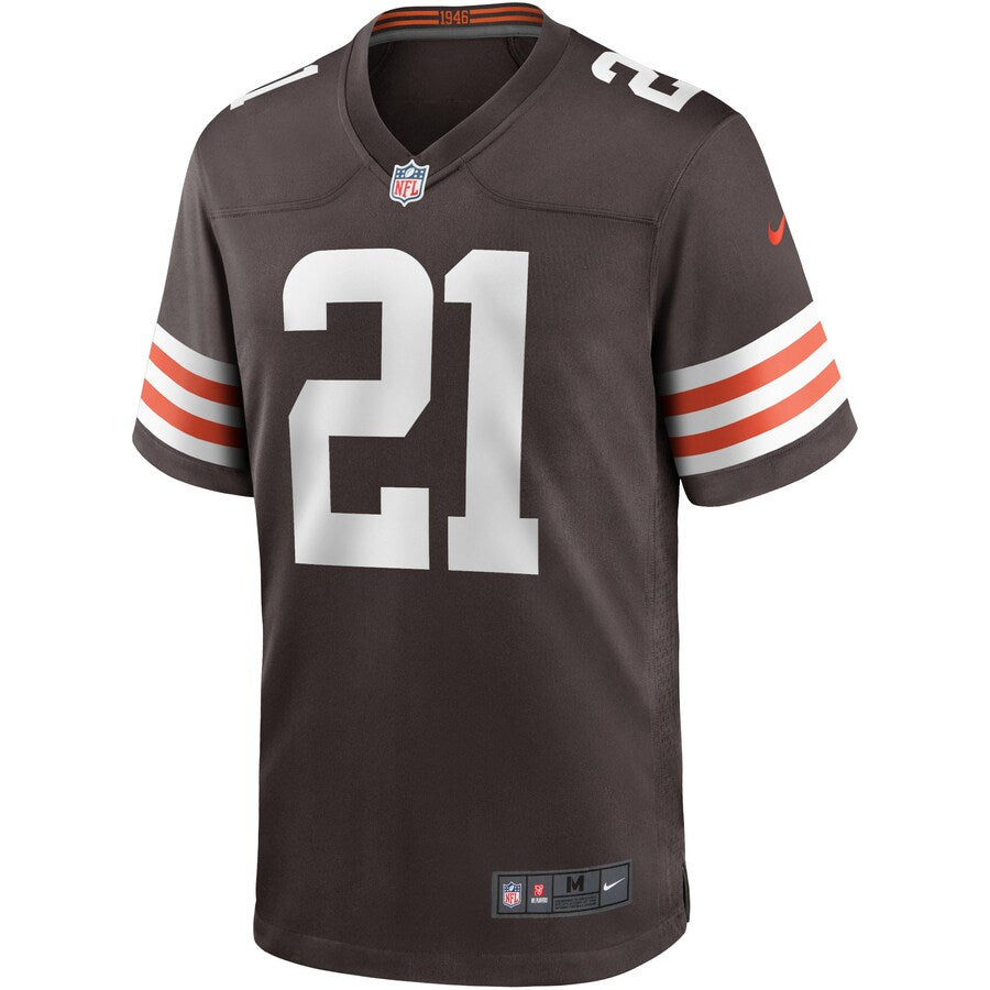 Cleveland Browns Denzel Ward Brown Game Brown Football Jersey product image
