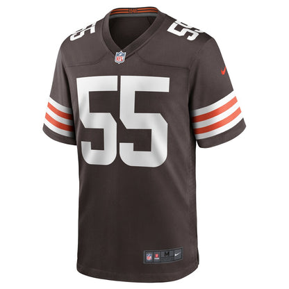 Cleveland Browns Tae Davis Brown Game Brown Football Jersey product image