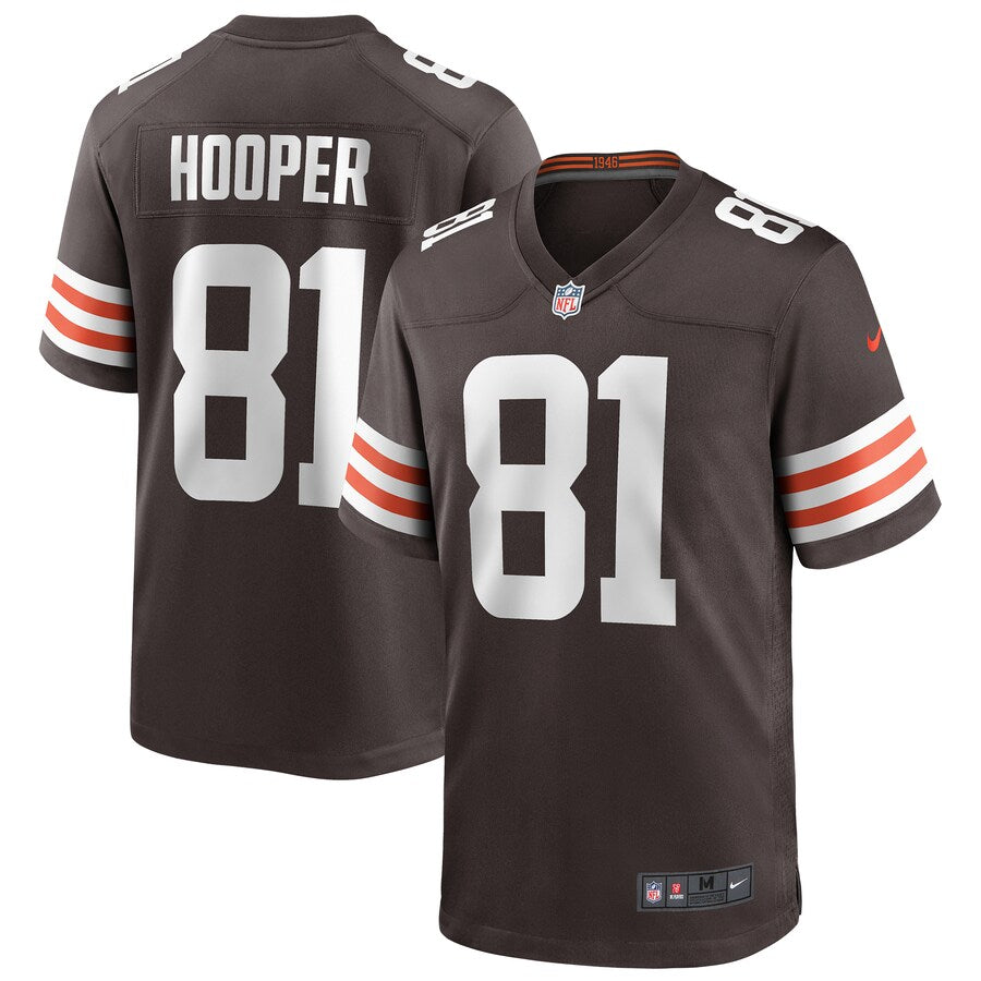 Cleveland Browns Austin Hooper Brown Game Brown Football Jersey product image