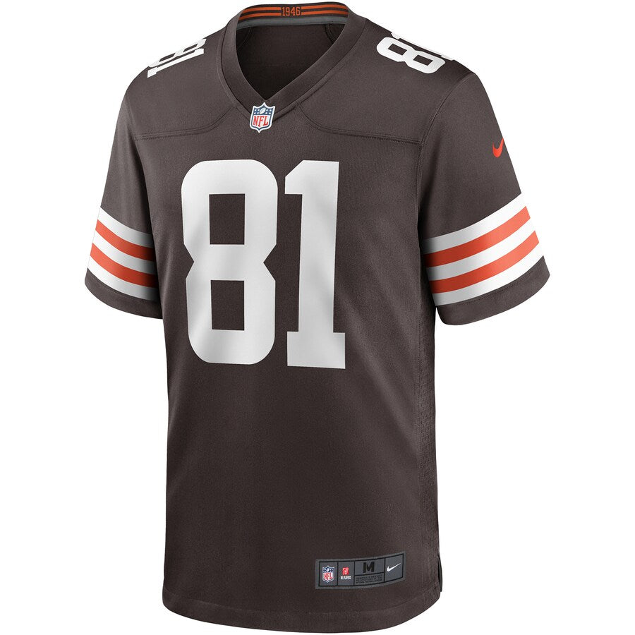 Cleveland Browns Austin Hooper Brown Game Brown Football Jersey product image