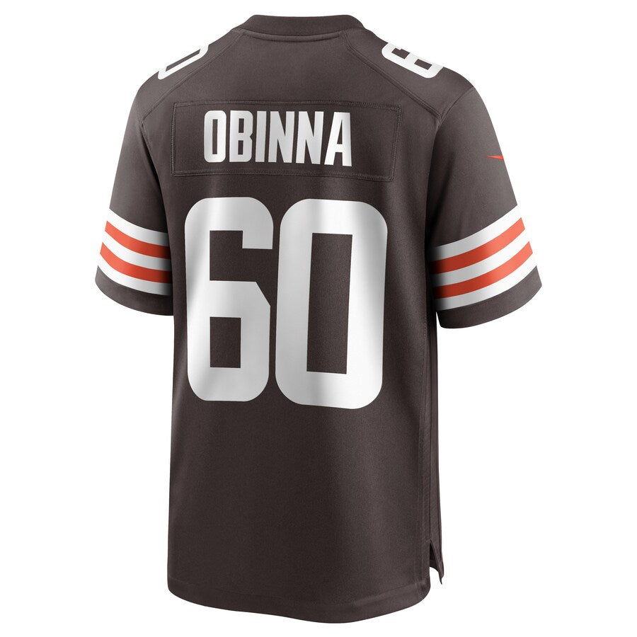 Cleveland Browns George Obinna Brown Game Brown Football Jersey product image