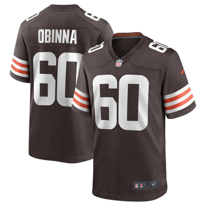 Cleveland Browns George Obinna Brown Game Brown Football Jersey product image