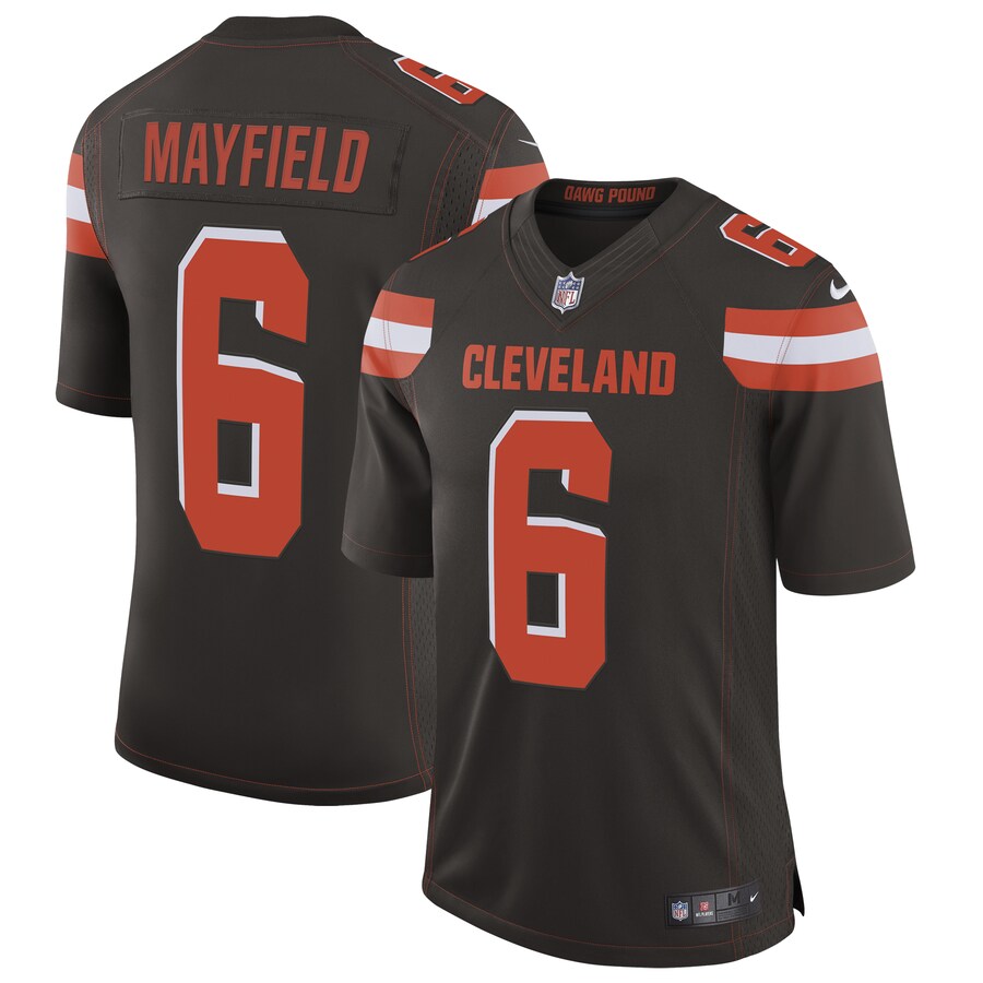 Cleveland Browns Baker Mayfield Brown Speed Limited Brown Football Jersey product image