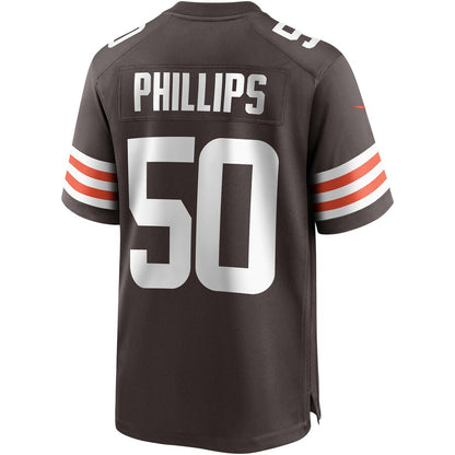 Cleveland Browns Jacob Phillips Brown Game Brown Football Jersey product image