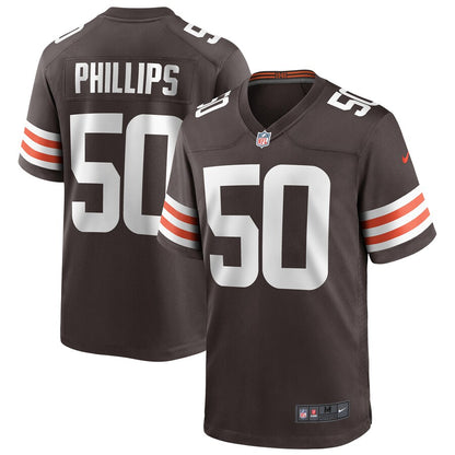 Cleveland Browns Jacob Phillips Brown Game Brown Football Jersey product image