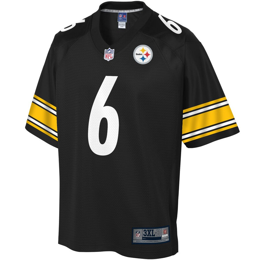 Pittsburgh Steelers Devlin Hodges Pro Line Big & Tall Black Football Jersey product image