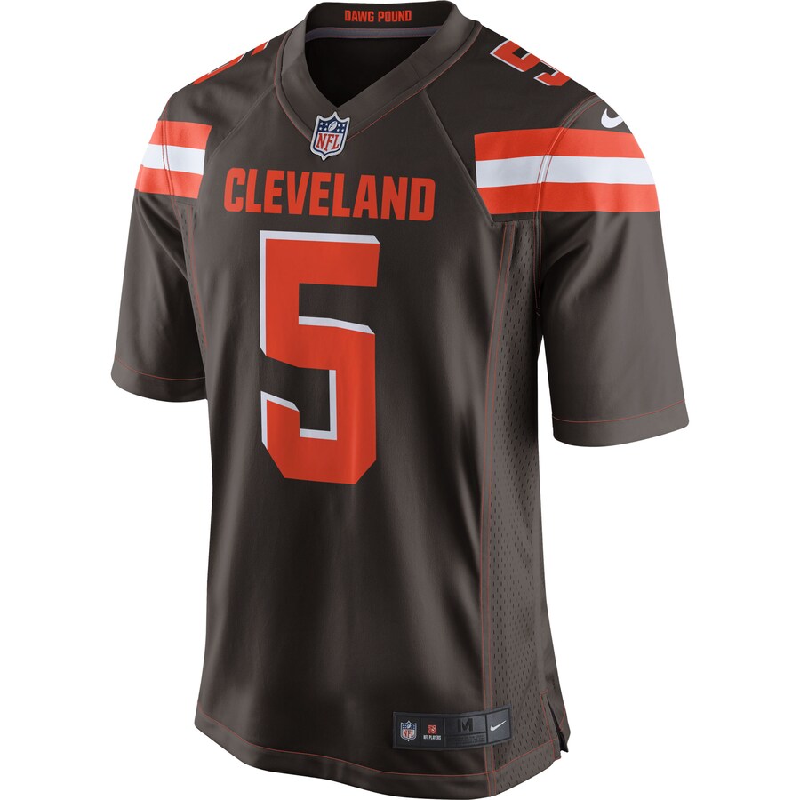 Cleveland Browns Tyrod Taylor Brown Game Brown Football Jersey product image