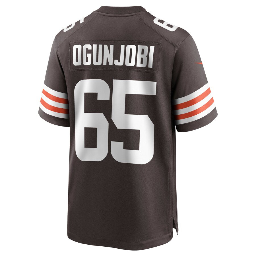 Cleveland Browns Larry Ogunjobi Brown Game Brown Football Jersey product image
