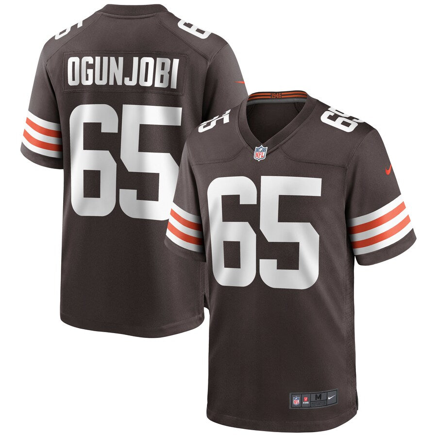 Cleveland Browns Larry Ogunjobi Brown Game Brown Football Jersey product image