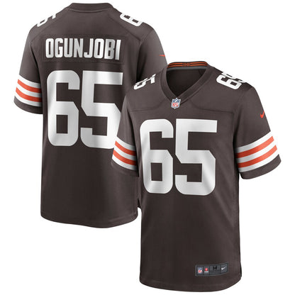 Cleveland Browns Larry Ogunjobi Brown Game Brown Football Jersey product image