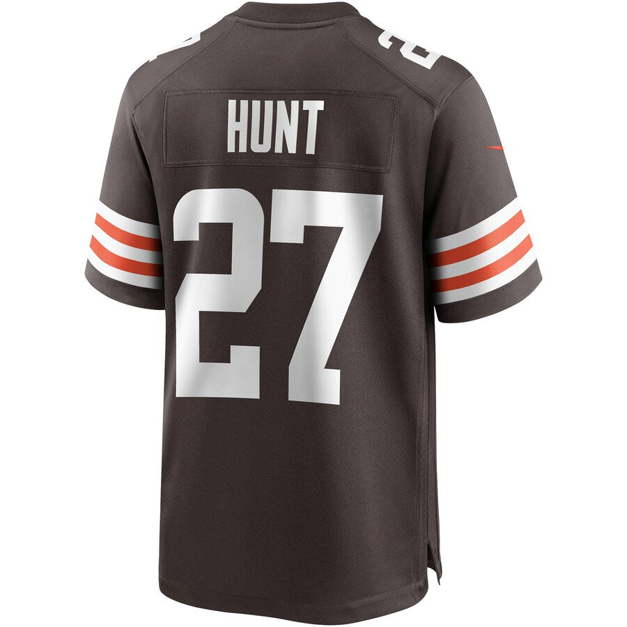 Cleveland Browns Kareem Hunt Brown Game Brown Football Jersey product image