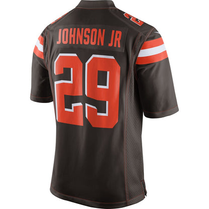 Cleveland Browns Duke Johnson Jr Brown Game Brown Football Jersey product image