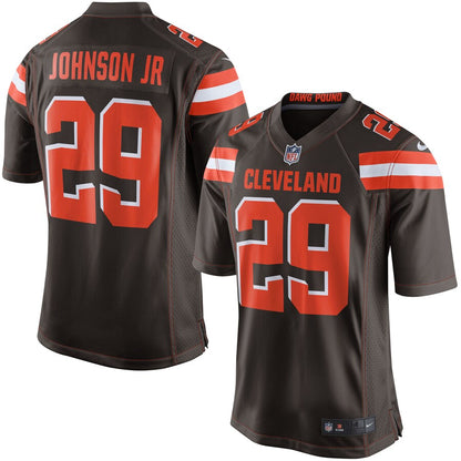 Cleveland Browns Duke Johnson Jr Brown Game Brown Football Jersey product image