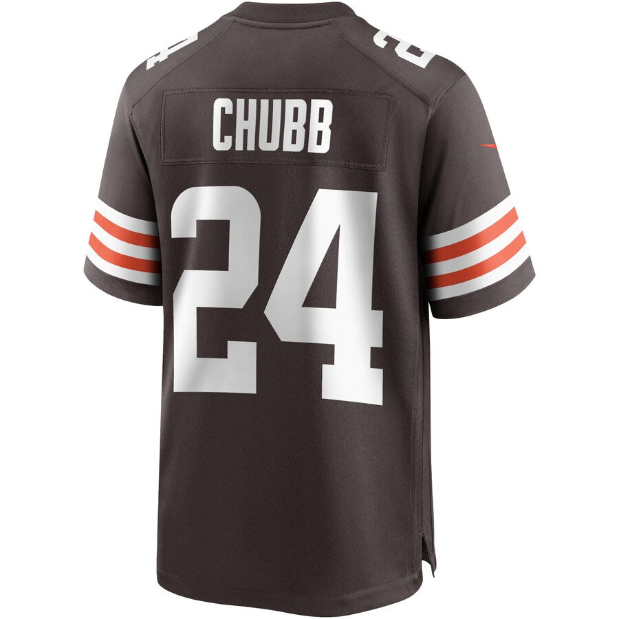 Cleveland Browns Nick Chubb Brown Game Brown Football Jersey product image