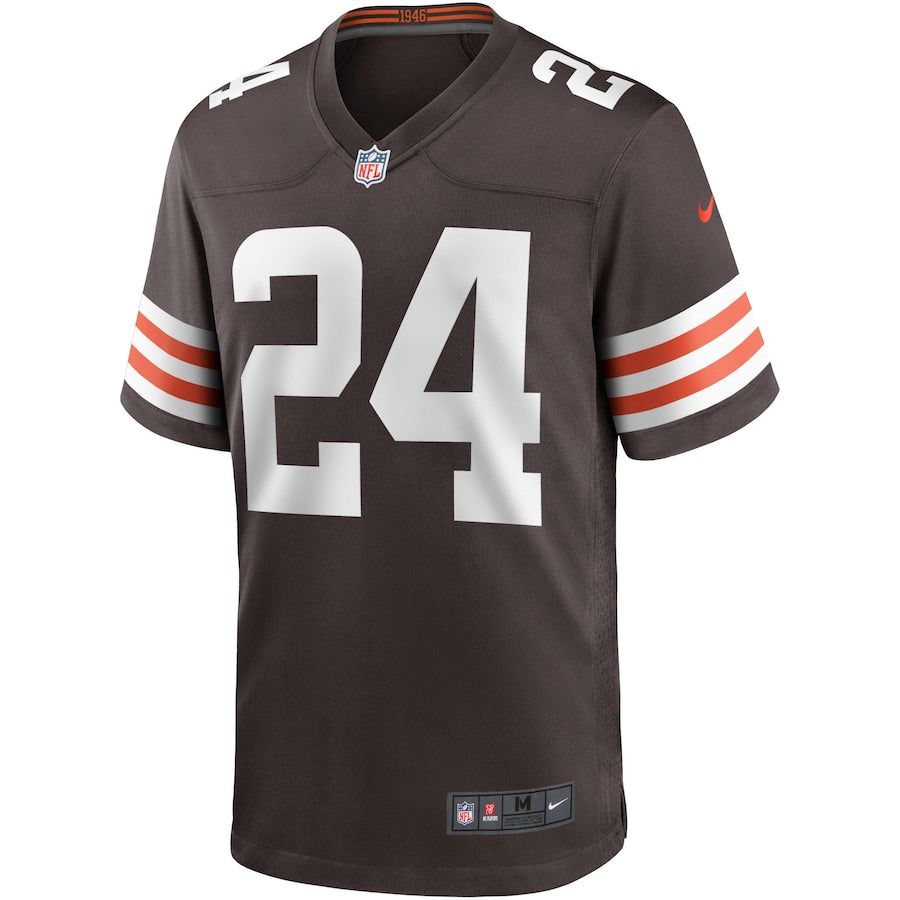 Cleveland Browns Nick Chubb Brown Game Brown Football Jersey product image