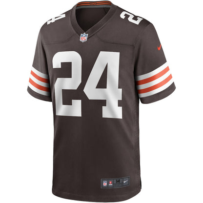Cleveland Browns Nick Chubb Brown Game Brown Football Jersey product image