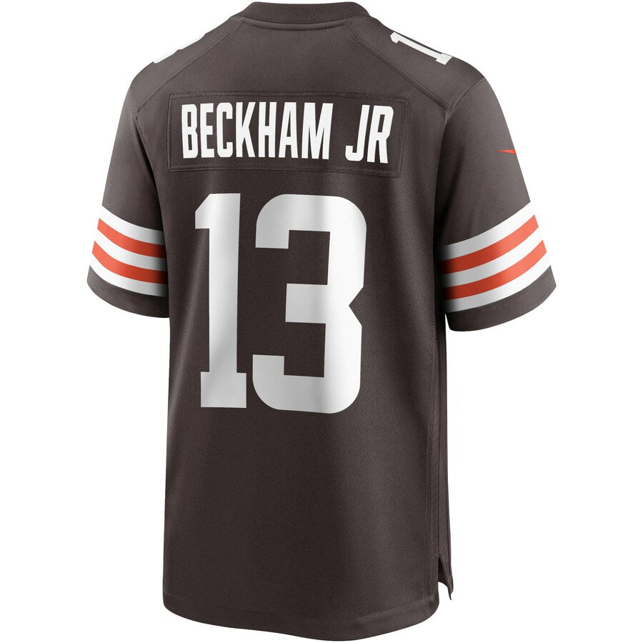 Cleveland Browns Odell Beckham Jr. Brown Game Brown Football Jersey product image