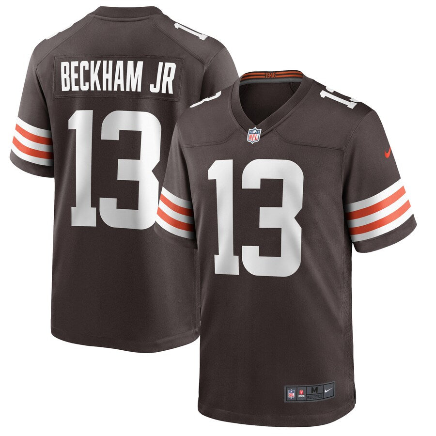 Cleveland Browns Odell Beckham Jr. Brown Game Brown Football Jersey product image