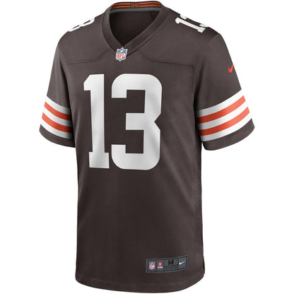 Cleveland Browns Odell Beckham Jr. Brown Game Brown Football Jersey product image