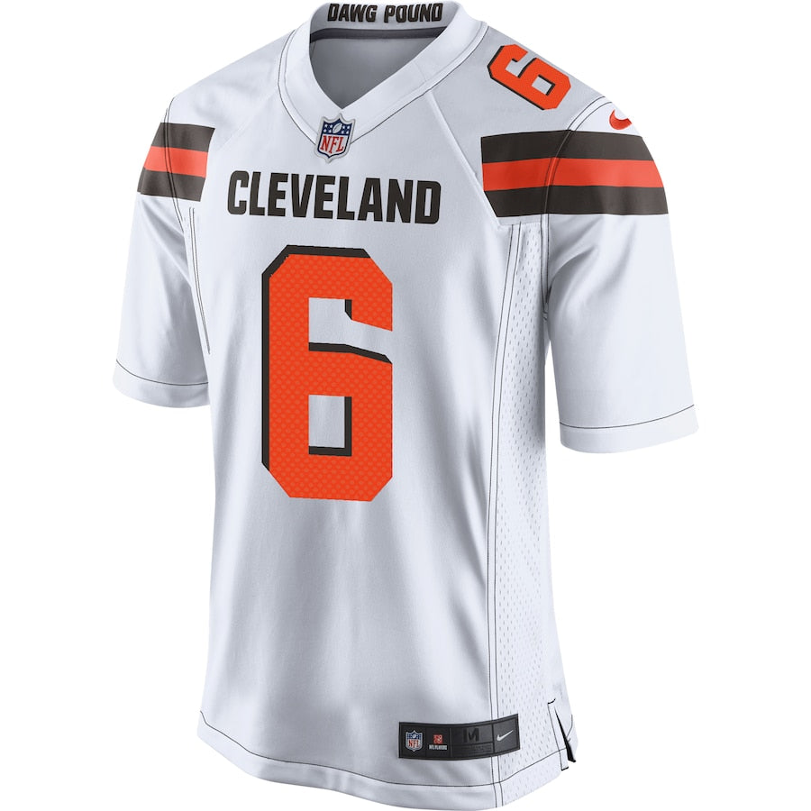 Cleveland Browns Baker Mayfield Game White Football Jersey product image
