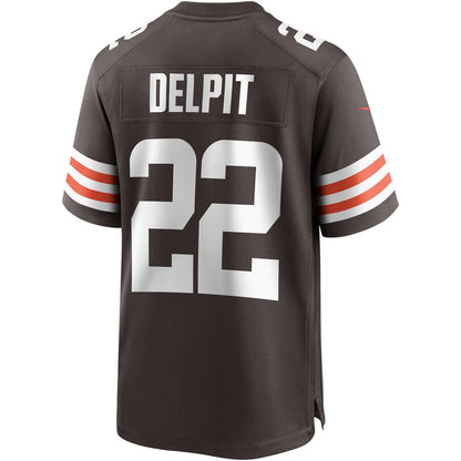 Cleveland Browns Grant Delpit Brown Game Brown Football Jersey product image