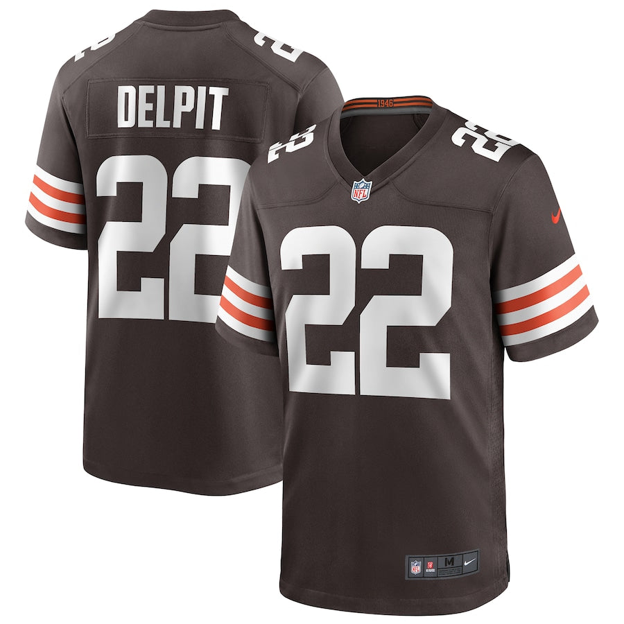 Cleveland Browns Grant Delpit Brown Game Brown Football Jersey product image