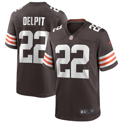 Cleveland Browns Grant Delpit Brown Game Brown Football Jersey product image