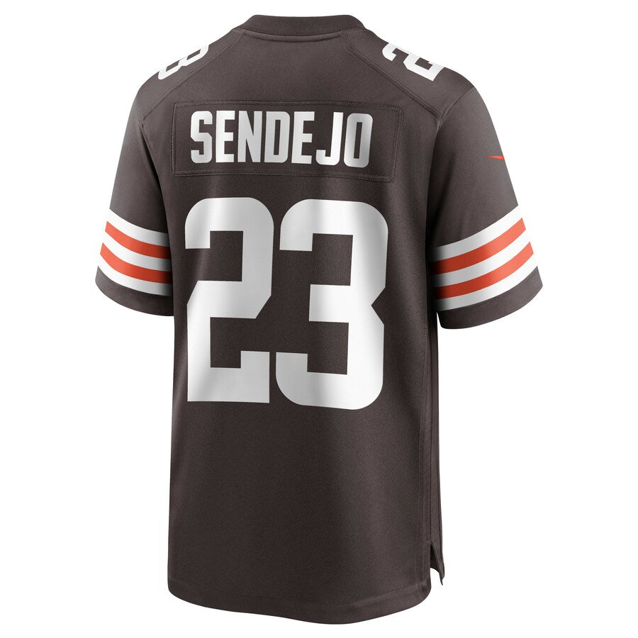 Cleveland Browns Andrew Sendejo Brown Game Brown Football Jersey product image