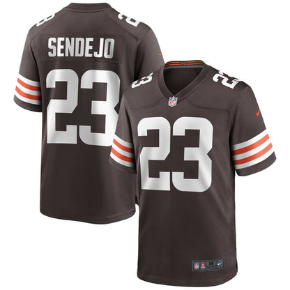 Cleveland Browns Andrew Sendejo Brown Game Brown Football Jersey product image