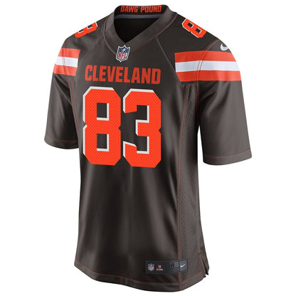 Cleveland Browns Brian Hartline Brown Game Brown Football Jersey product image