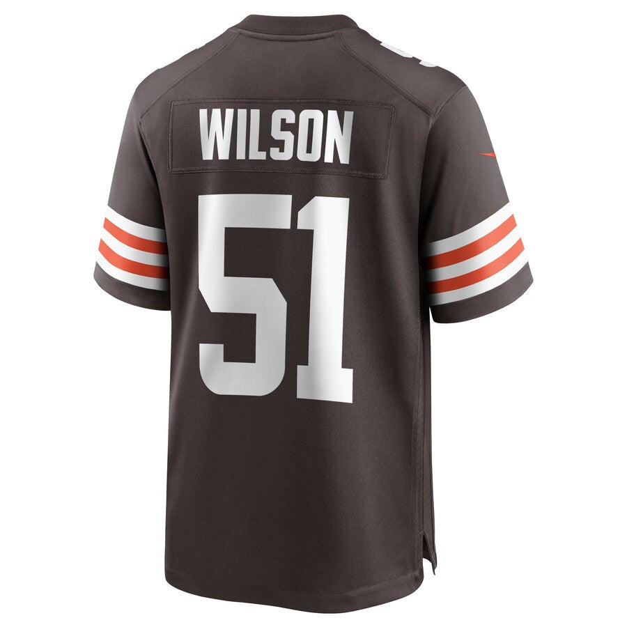 Cleveland Browns Mack Wilson Brown Game Brown Football Jersey product image