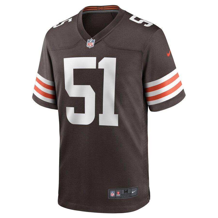 Cleveland Browns Mack Wilson Brown Game Brown Football Jersey product image