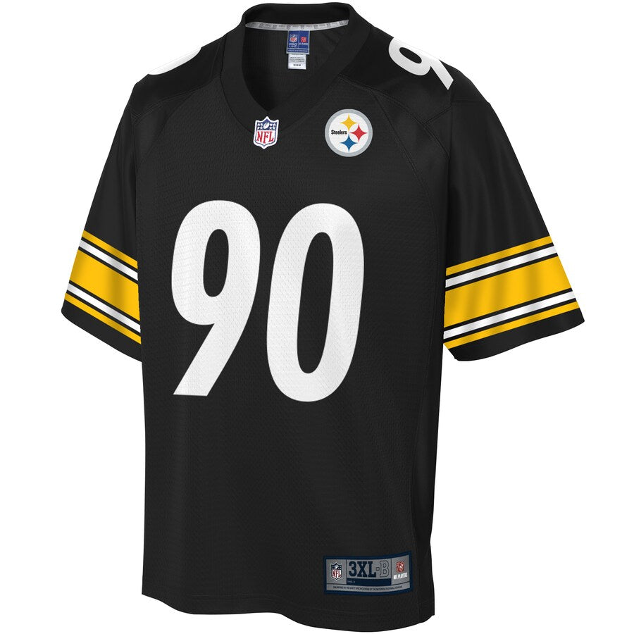 Pittsburgh Steelers T.j. Watt Pro Line Big & Tall Black Football Jersey product image