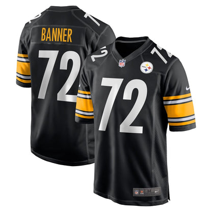 Pittsburgh Steelers Zach Banner Game Black Football Jersey product image