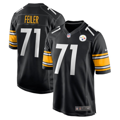 Pittsburgh Steelers Matt Feiler Game Black Football Jersey product image