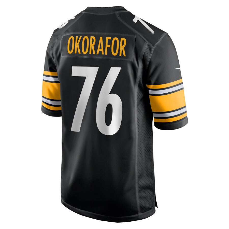 Pittsburgh Steelers Chukwuma Okorafor Game Black Football Jersey product image