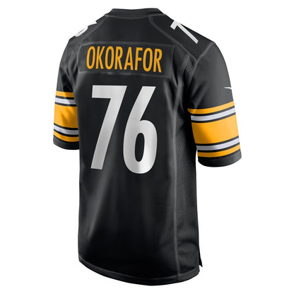 Pittsburgh Steelers Chukwuma Okorafor Game Black Football Jersey product image