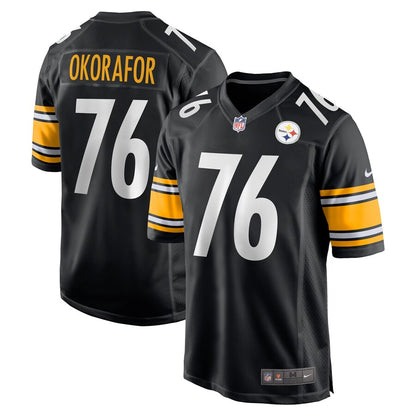 Pittsburgh Steelers Chukwuma Okorafor Game Black Football Jersey product image