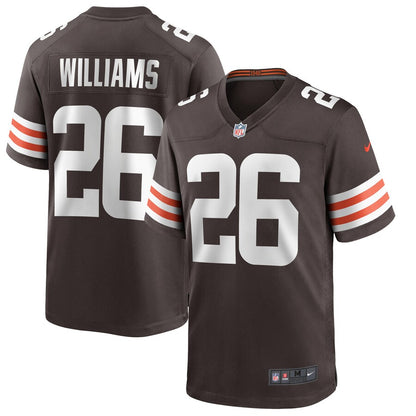 Cleveland Browns Greedy Williams Brown Game Brown Football Jersey product image
