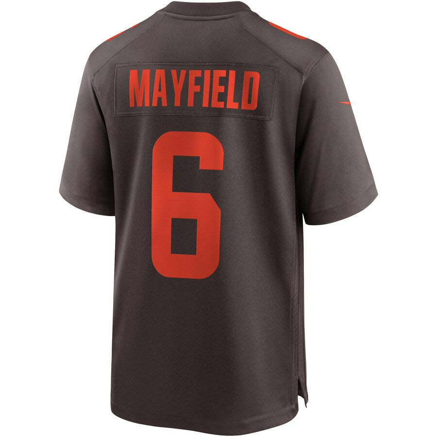 Cleveland Browns Baker Mayfield Brown Alternate Game Brown Football Jersey product image