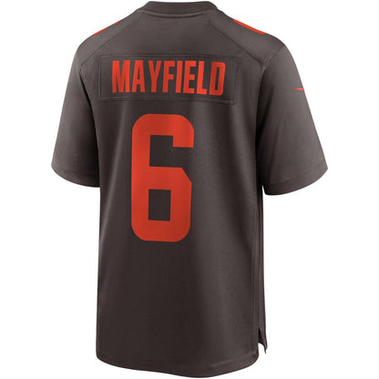 Cleveland Browns Baker Mayfield Brown Alternate Game Brown Football Jersey product image