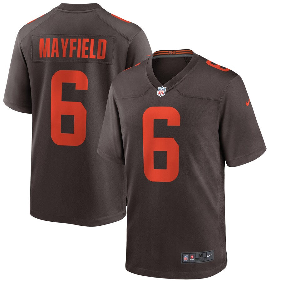Cleveland Browns Baker Mayfield Brown Alternate Game Brown Football Jersey product image