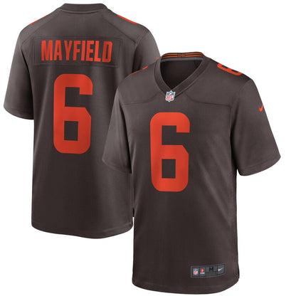 Cleveland Browns Baker Mayfield Brown Alternate Game Brown Football Jersey product image